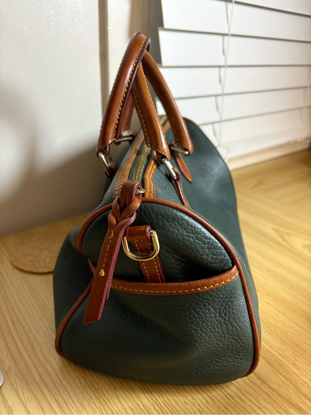 Dooney & Bourke Green Barrel Satchel - Picture 4 of 13
